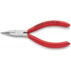 25 21 160 SB KNIPEX Flachrundzange mit Schneide (Radiozange) 160 mm schwarz atramentiert mit Kunststoff überzug