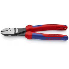 74 01 200 SB KNIPEX Kraft-Seitenschneider 200 mm schwarz atramentiert mit Kunststoff überzogen poliert